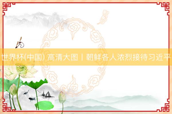 世界杯(中国) 高清大图丨朝鲜各人浓烈接待习近平