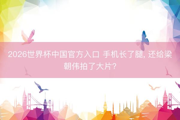 2026世界杯中国官方入口 手机长了腿， 还给梁朝伟拍了大片?